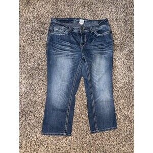 Hydraulic Womens Jeans Size 16 Cropped Button Pocket